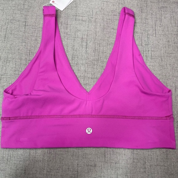 Lululemon Align V Neck Bra Pow Pink Tone Size 12 NWT - Picture 4 of 6